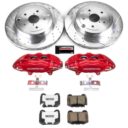 PowerStop Power Stop 08-14 Subaru Impreza Rear Z26 Street Warrior Brake Kit w/Calipers KC5305-26