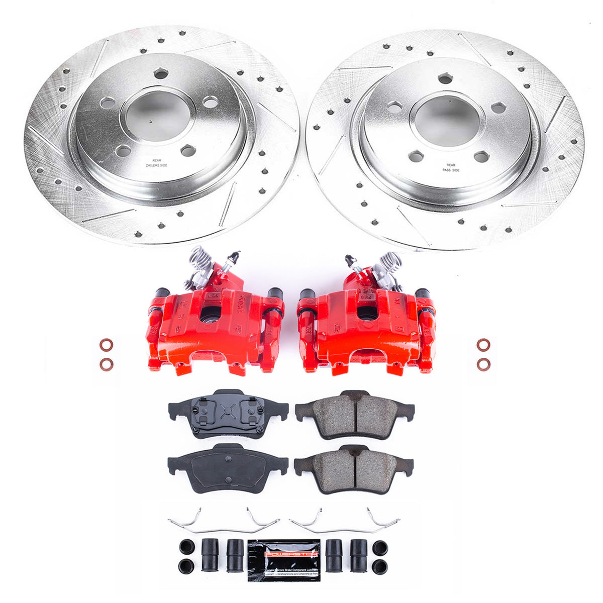 PowerStop Power Stop 04-05 Volvo S40 Z23 Evolution Kit w/ Calipers - Rear KC5309A