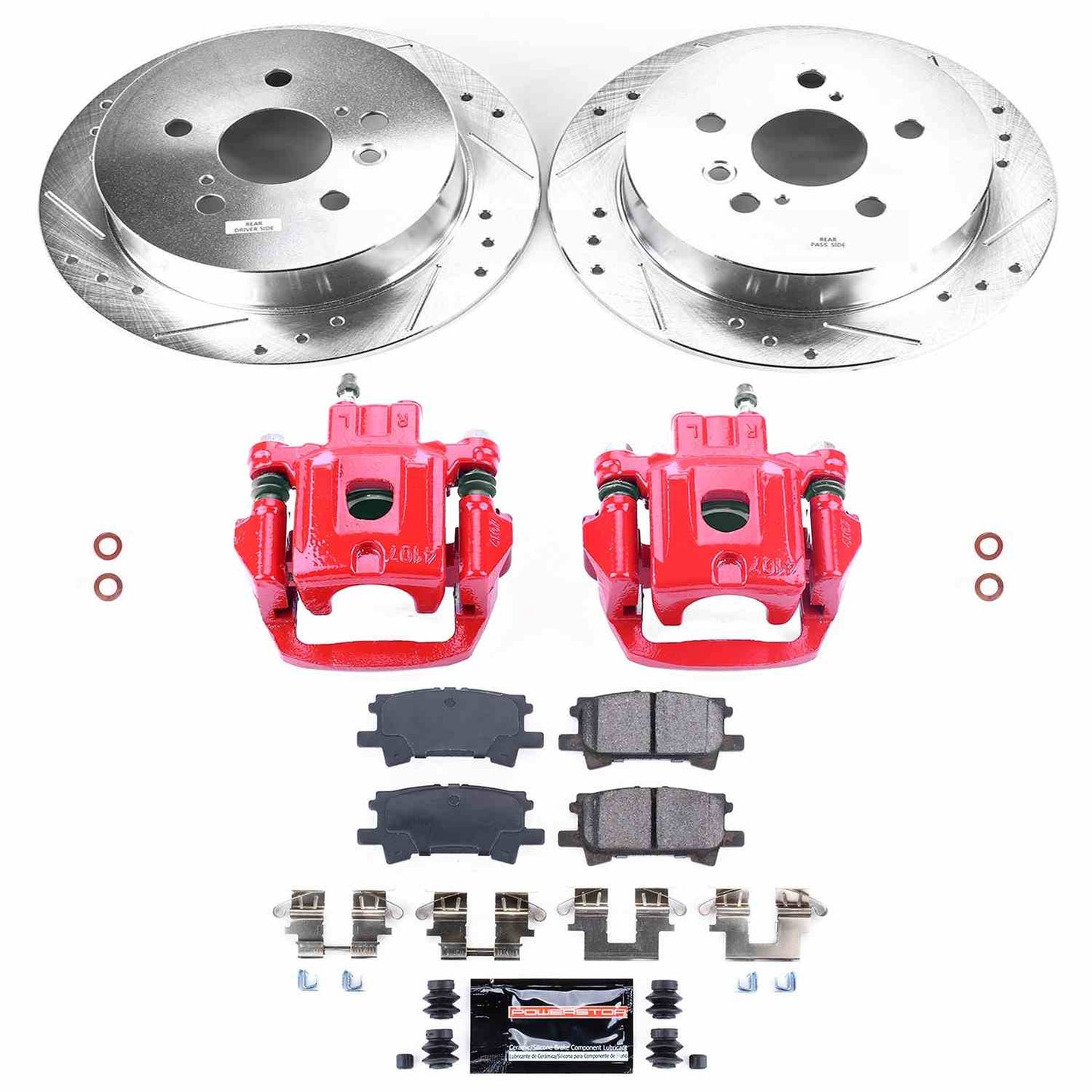 PowerStop Power Stop 04-06 Lexus RX330 Z23 Evolution Kit w/ Calipers - Rear KC5333A