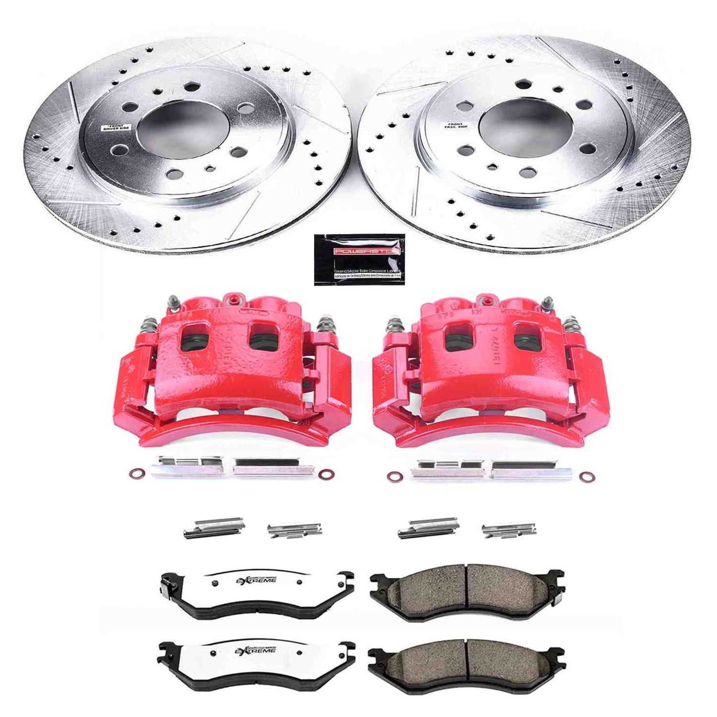 PowerStop Power Stop 2009 Ford F-150 Front Z36 Truck & Tow Brake Kit w/Calipers KC5336-36