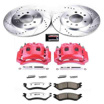PowerStop Power Stop 2009 Ford F-150 Front Z36 Truck & Tow Brake Kit w/Calipers KC5336-36