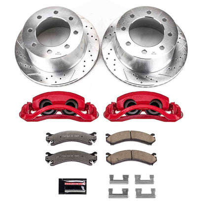 PowerStop Power Stop 01-06 Chevrolet Silverado 3500 Rear Z36 Truck & Tow Kit w/Calipers KC5337-36