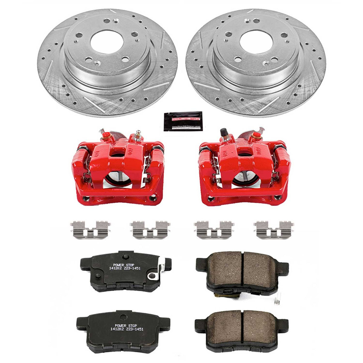 PowerStop Power Stop 11-14 Acura TSX Z23 Evolution Kit w/ Calipers - Rear KC5368