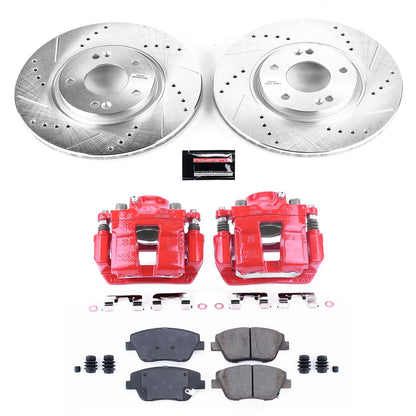 PowerStop Power Stop 10-15 Hyundai Sonata Z23 Evolution Kit w/ Calipers - Front KC5377
