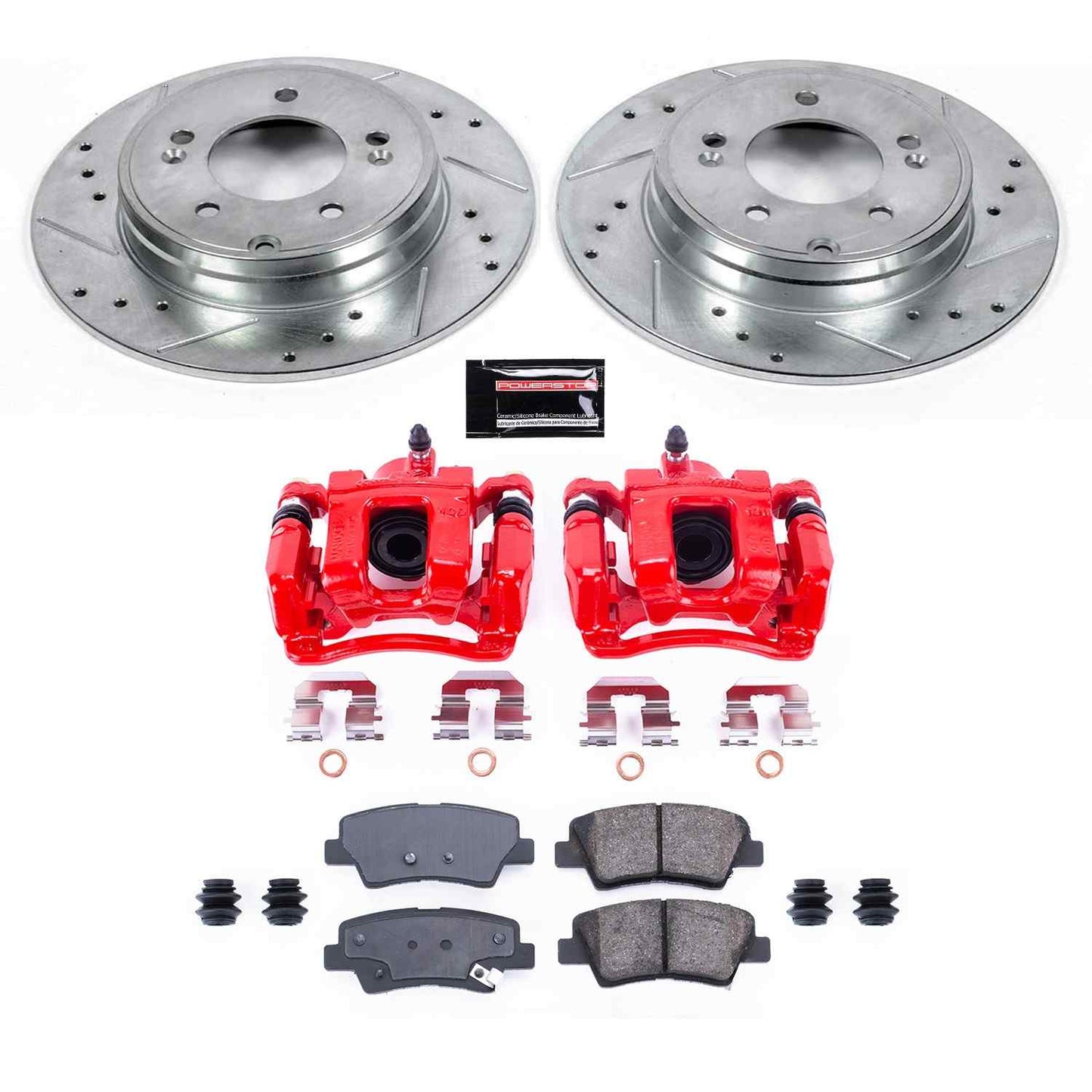 PowerStop Power Stop 10-15 Hyundai Sonata Z23 Evolution Kit w/ Calipers - Rear KC5381