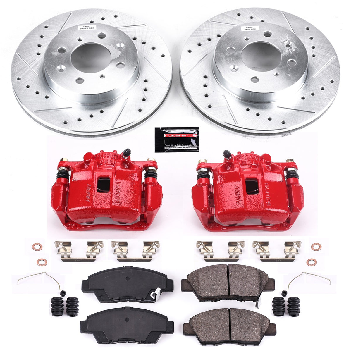PowerStop Power Stop 09-14 Honda Fit Z23 Evolution Kit w/ Calipers - Front KC5382