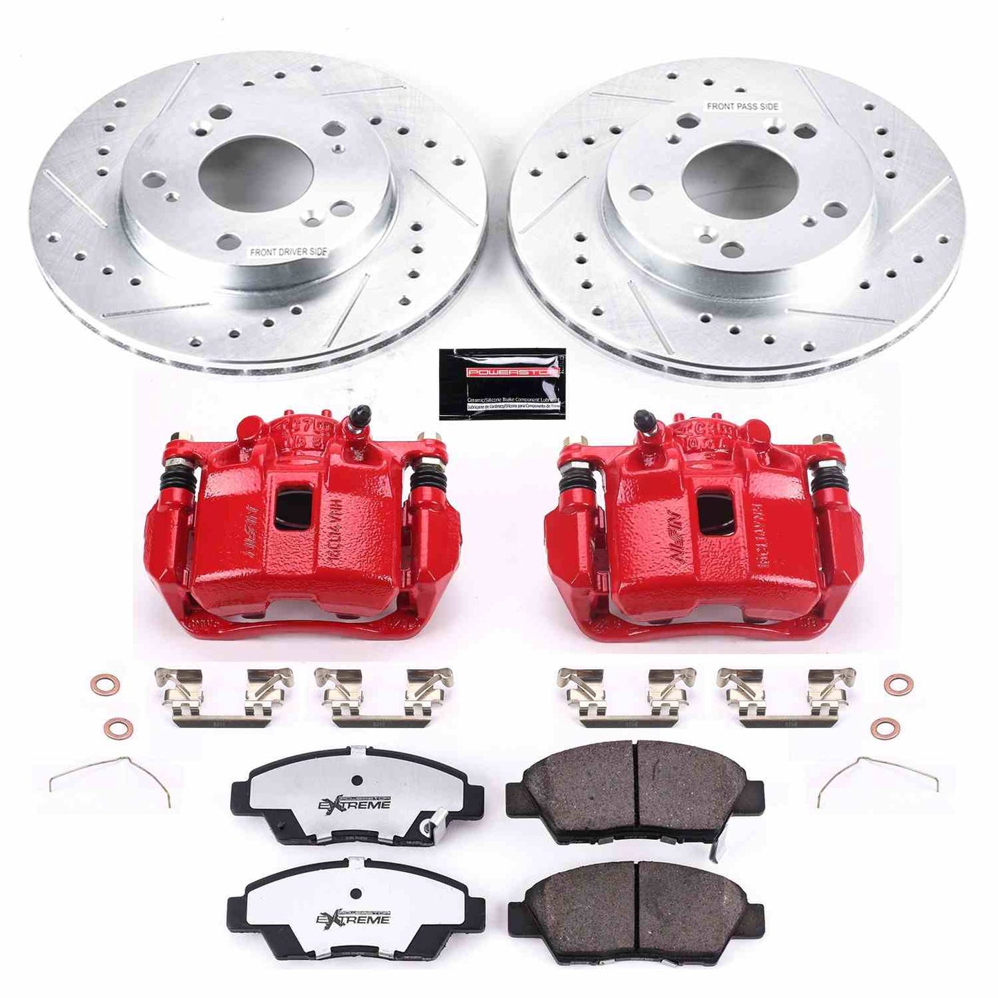 PowerStop Power Stop 11-15 Honda CR-Z Front Z26 Street Warrior Brake Kit w/Calipers KC5400-26
