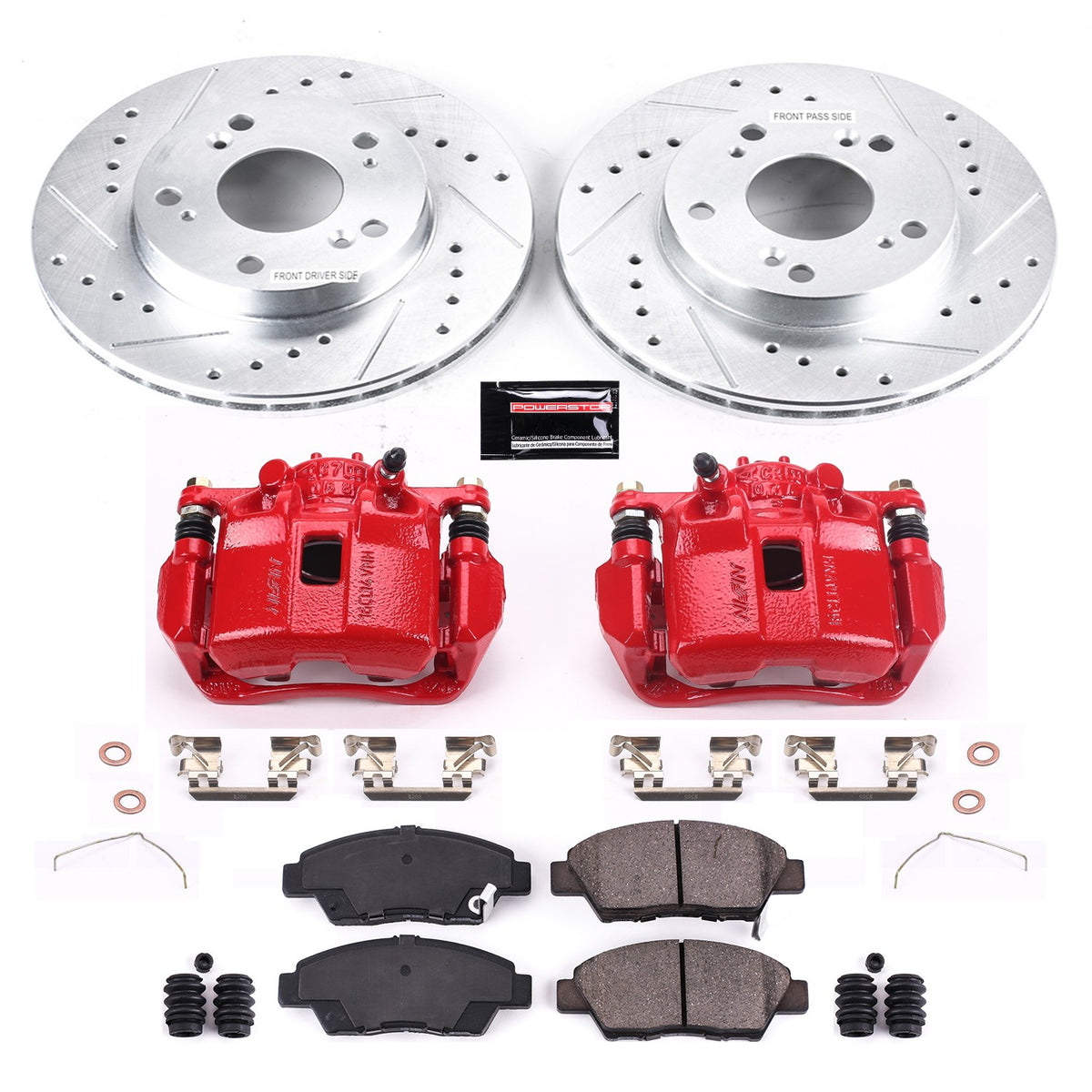 PowerStop Power Stop 11-15 Honda CR-Z Z23 Evolution Kit w/ Calipers - Front KC5400