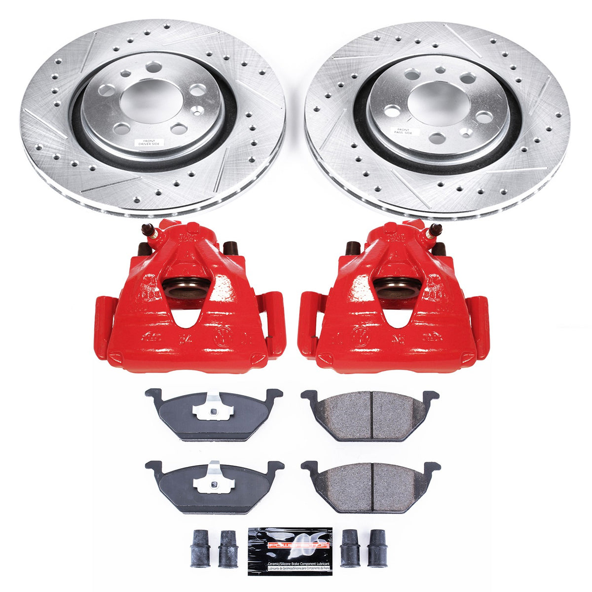 PowerStop Power Stop 1998 Volkswagen Beetle Z23 Evolution Kit w/ Calipers - Front KC5401