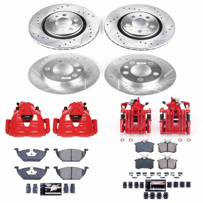 PowerStop Power Stop 1998 Volkswagen Beetle Z23 Evolution Kit w/ Calipers - Front and Rear KC5402