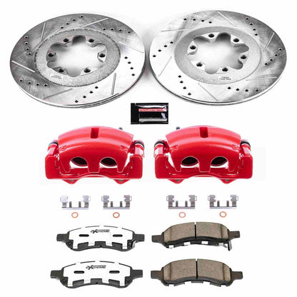 PowerStop Power Stop 09-12 Chevrolet Colorado Front Z26 Street Warrior Brake Kit w/Calipers KC5405-26