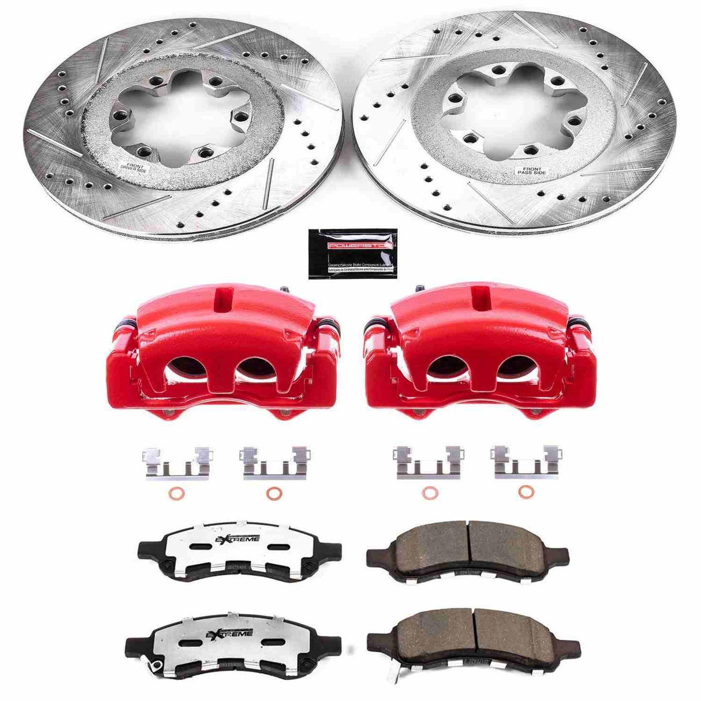 PowerStop Power Stop 09-12 Chevrolet Colorado Front Z36 Truck & Tow Brake Kit w/Calipers KC5405-36