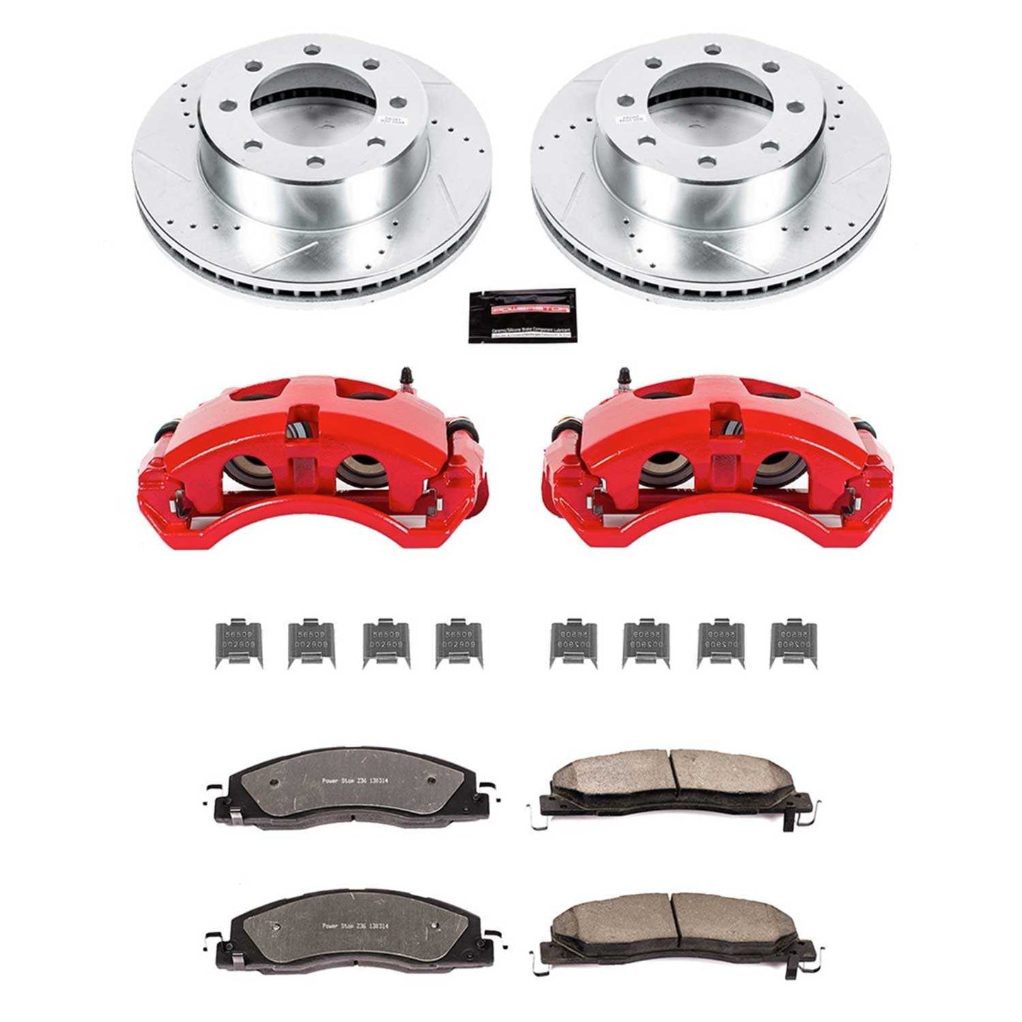 PowerStop Power Stop 09-10 Dodge Ram 2500 Front Z36 Truck & Tow Brake Kit w/Calipers KC5411-36