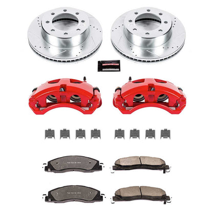 PowerStop Power Stop 09-10 Dodge Ram 2500 Front Z36 Truck & Tow Brake Kit w/Calipers KC5411-36