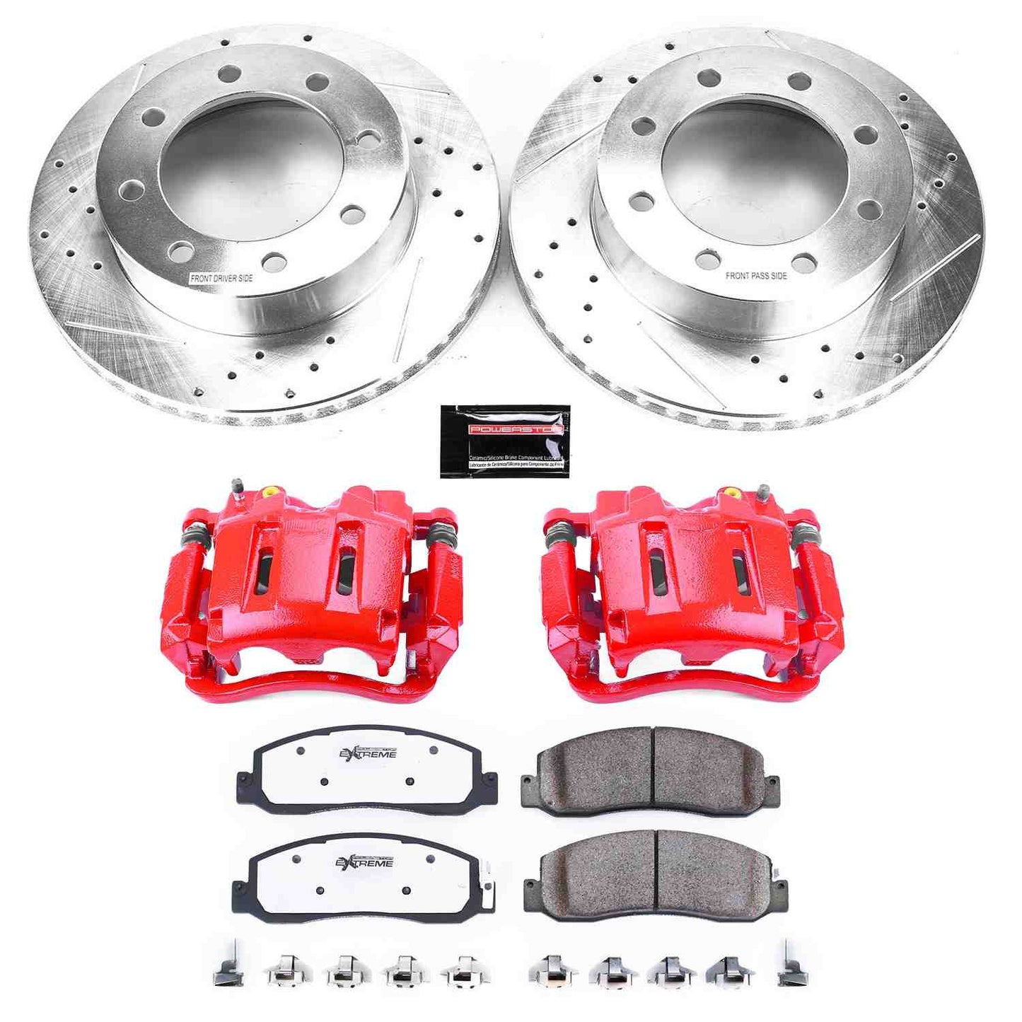 PowerStop Power Stop 09-11 Ford F-250 Super Duty Front Z36 Truck & Tow Brake Kit w/Calipers KC5412-36