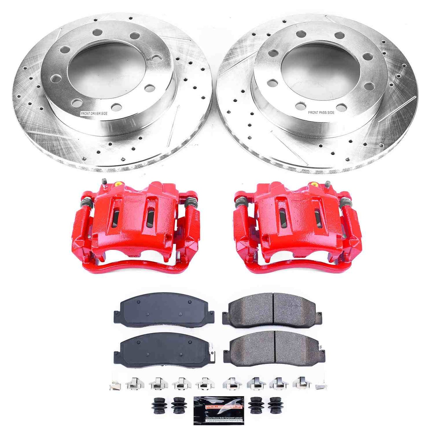 PowerStop Power Stop 09-11 Ford F-250 Super Duty Z23 Evolution Kit w/ Calipers - Front KC5412