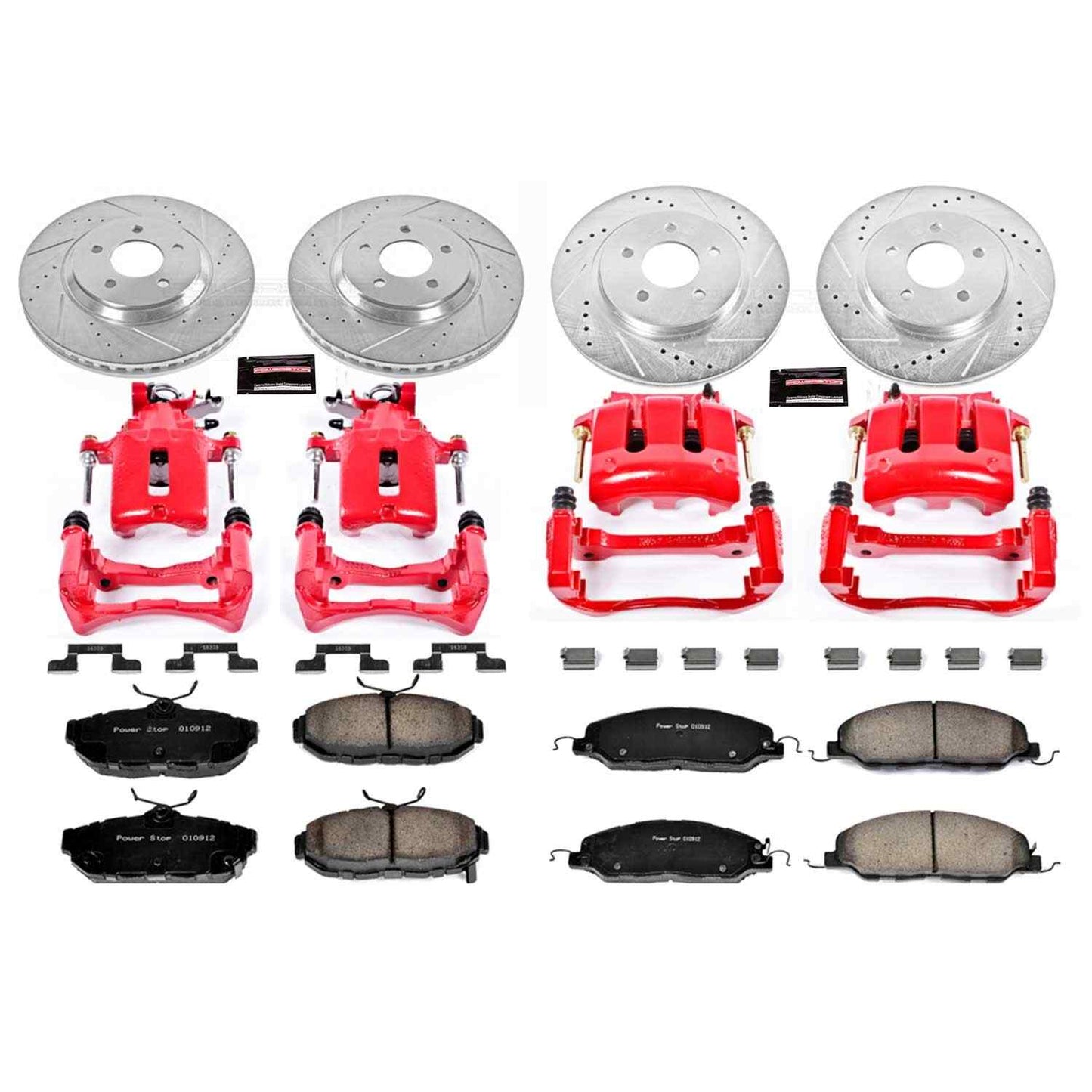 PowerStop Power Stop 11-14 Ford Mustang Z23 Evolution Kit w/ Calipers - Front and Rear KC5450