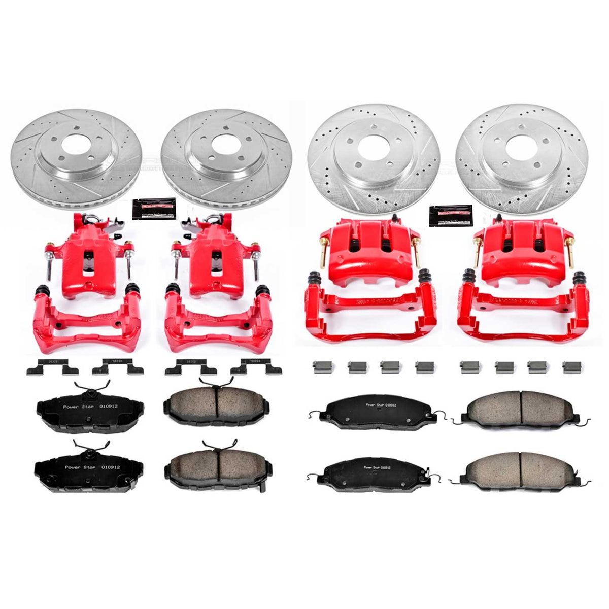 PowerStop Power Stop 11-14 Ford Mustang Z23 Evolution Kit w/ Calipers - Front and Rear KC5450