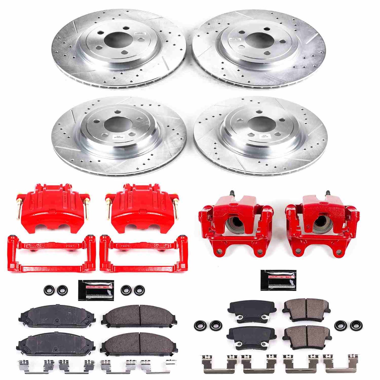 PowerStop Power Stop 06-11 Dodge Charger Z23 Evolution Kit w/ Calipers - Front and Rear KC5457