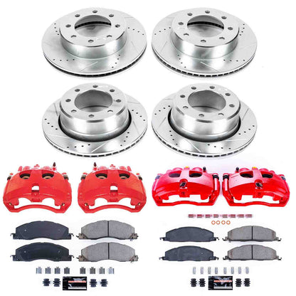 PowerStop Power Stop 09-10 Dodge Ram 3500 Z23 Evolution Kit w/ Calipers - Front and Rear KC5458A