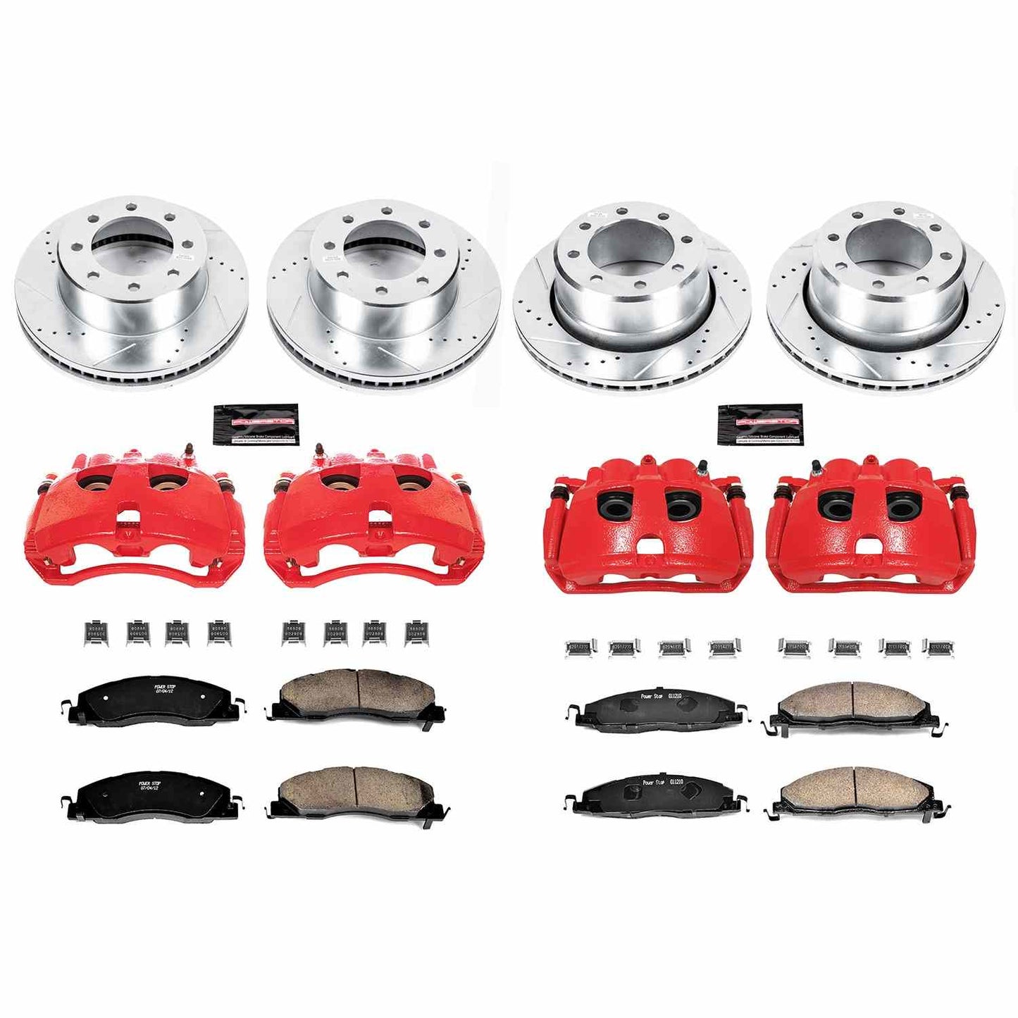 PowerStop Power Stop 09-10 Dodge Ram 2500 Z23 Evolution Kit w/ Calipers - Front and Rear KC5458