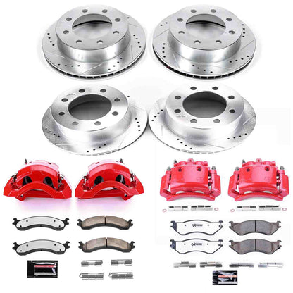 PowerStop Power Stop 01-02 Dodge Ram 2500 Z36 Truck and Tow Kit w/ Calipers - Front and Rear KC5466-36
