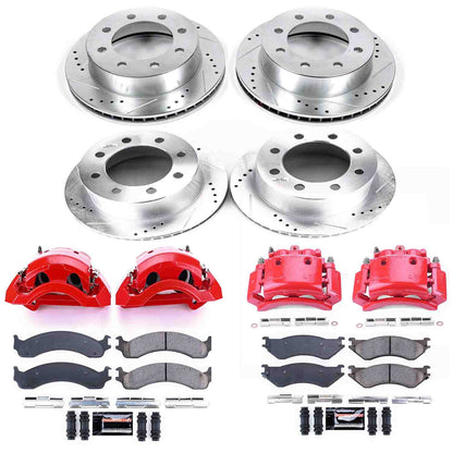PowerStop Power Stop 01-02 Dodge Ram 2500 Z23 Evolution Kit w/ Calipers - Front and Rear KC5466