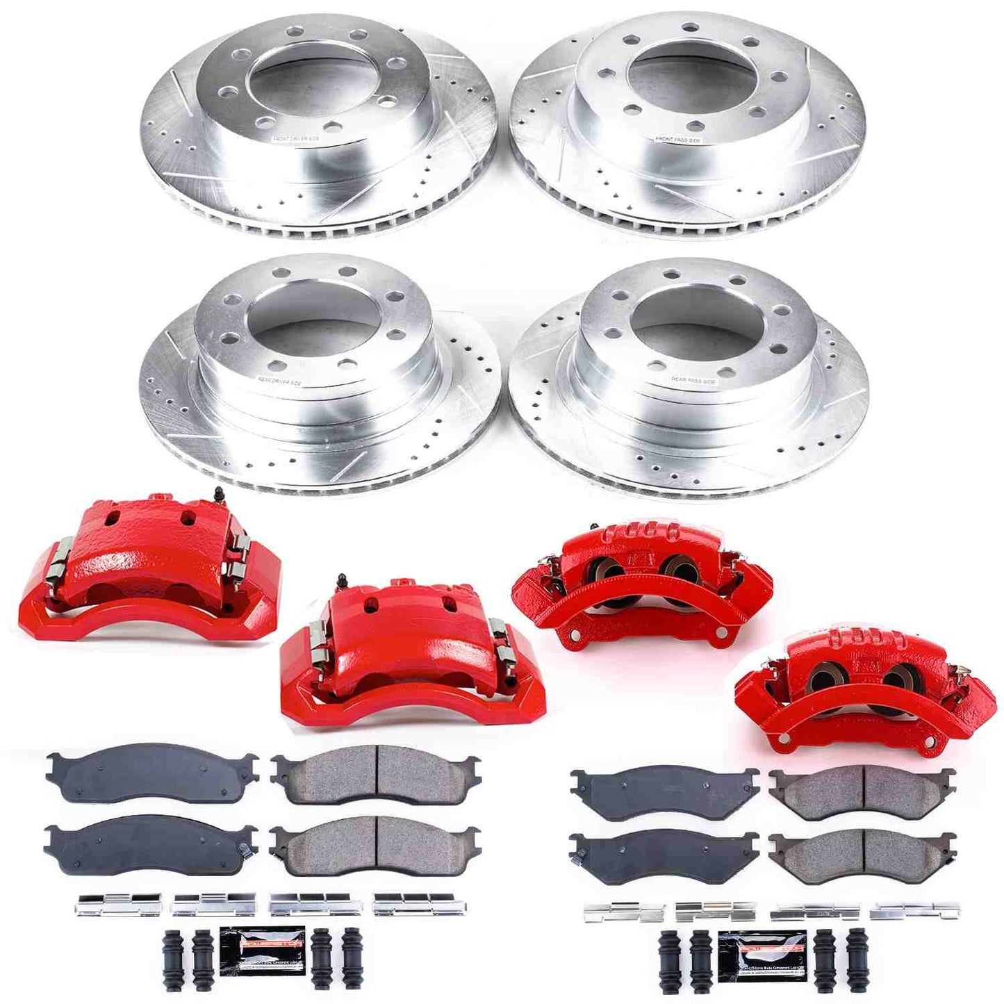 PowerStop Power Stop 06-08 Dodge Ram 1500 Z23 Evolution Kit w/ Calipers - Front and Rear KC5468