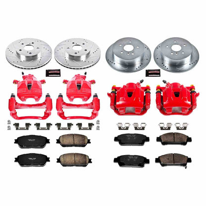 PowerStop Power Stop 04-10 Toyota Sienna Z23 Evolution Kit w/ Calipers - Front and Rear KC5476