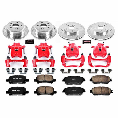 PowerStop Power Stop 05-07 Toyota Avalon Z23 Evolution Kit w/ Calipers - Front and Rear KC5482