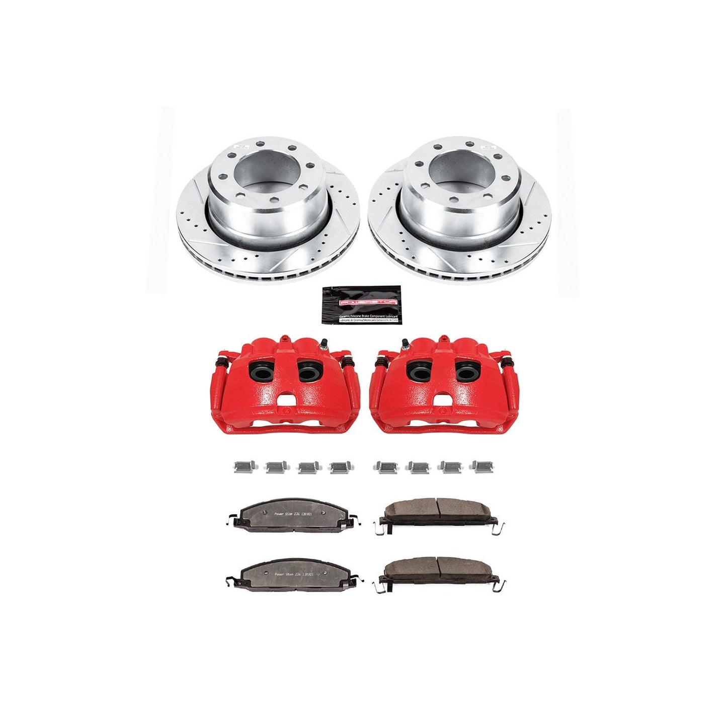 PowerStop Power Stop 09-10 Dodge Ram 2500 Rear Z36 Truck & Tow Brake Kit w/Calipers KC5487-36