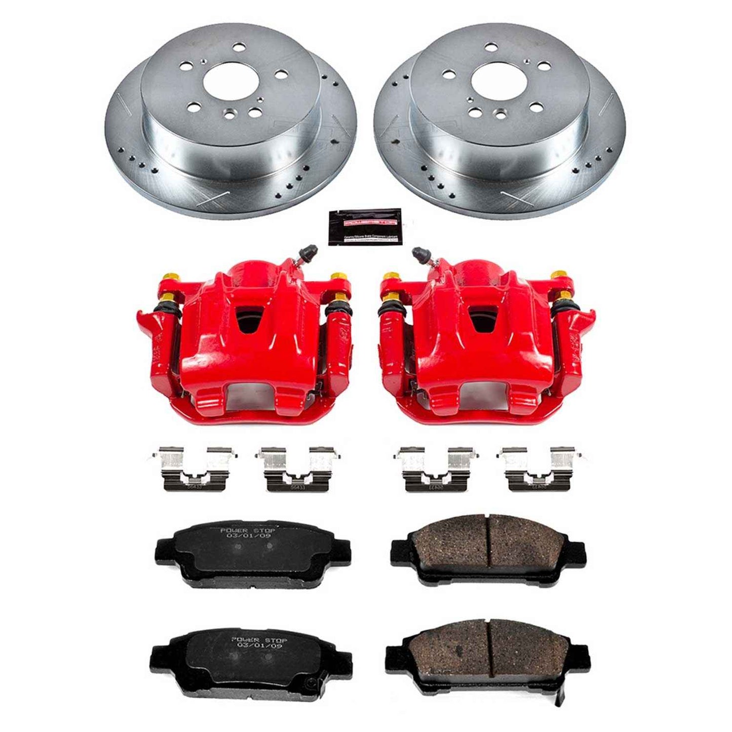 PowerStop Power Stop 04-10 Toyota Sienna Z23 Evolution Kit w/ Calipers - Rear KC5498