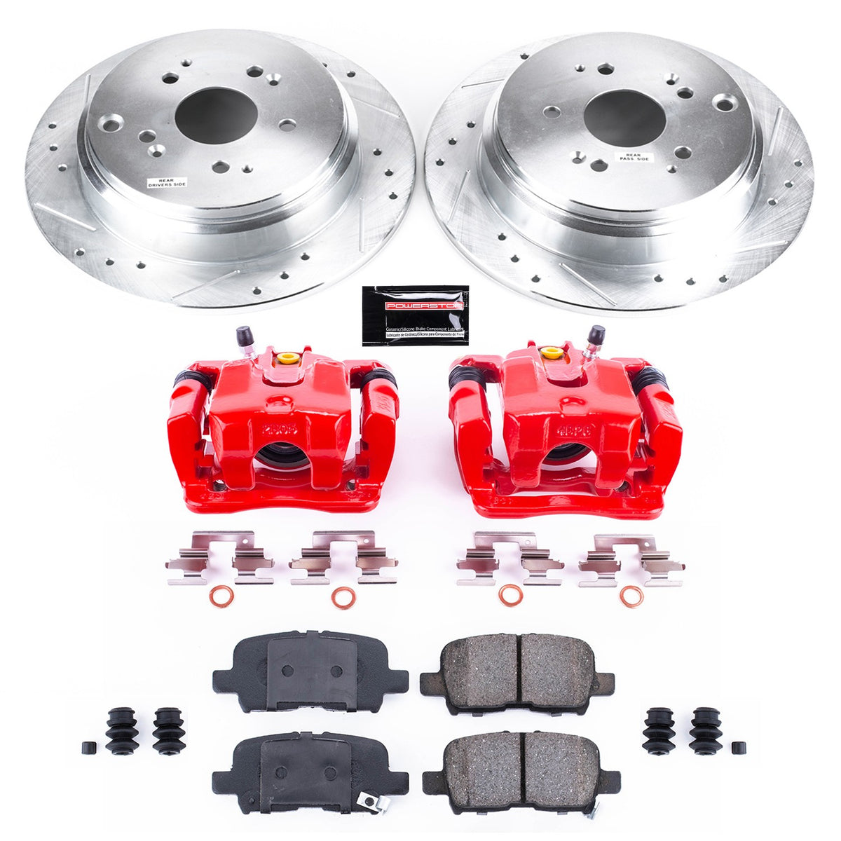 PowerStop Power Stop 02-04 Honda Odyssey Z23 Evolution Kit w/ Calipers - Rear KC5502