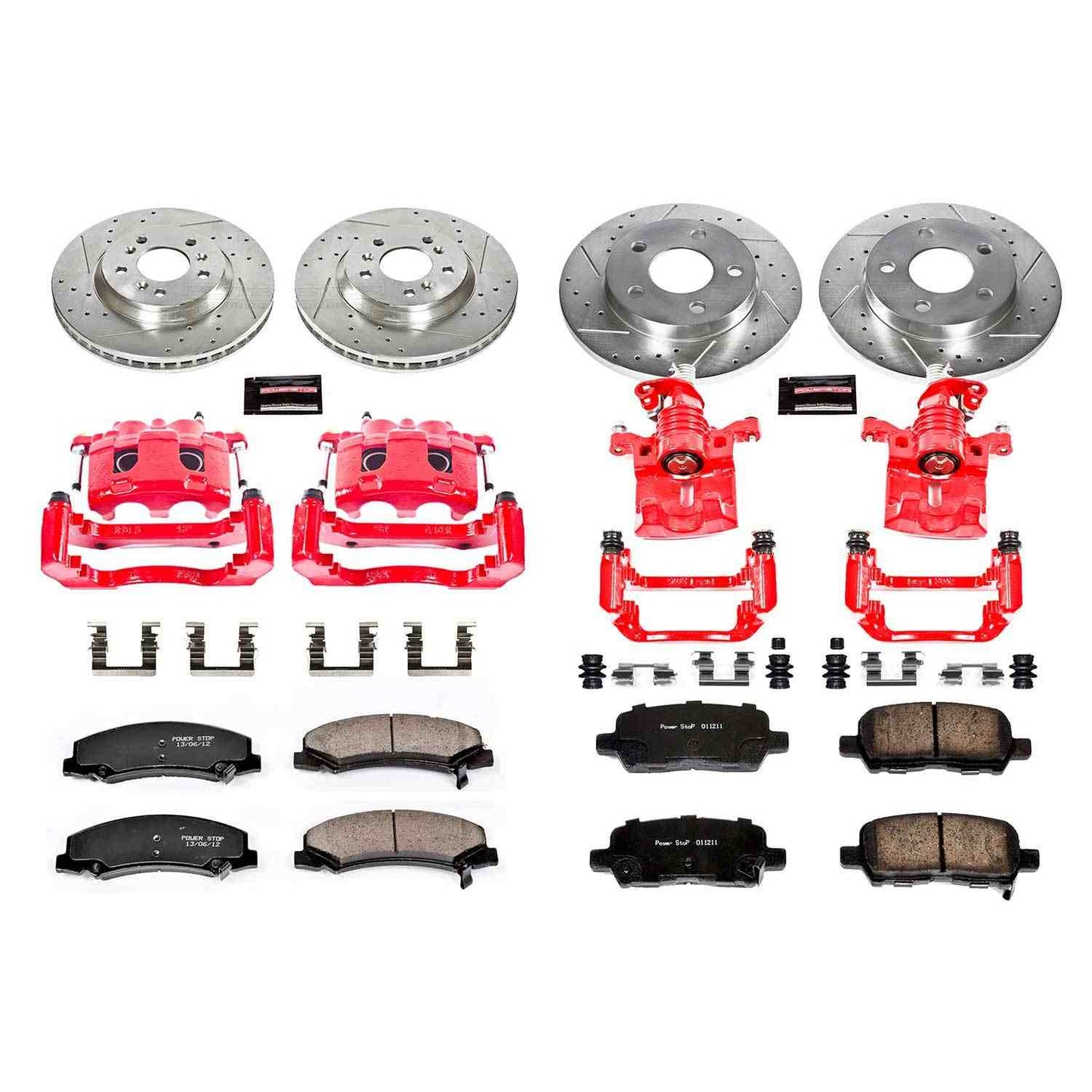 PowerStop Power Stop 11-13 Chevrolet Impala Z23 Evolution Kit w/ Calipers - Front and Rear KC5504