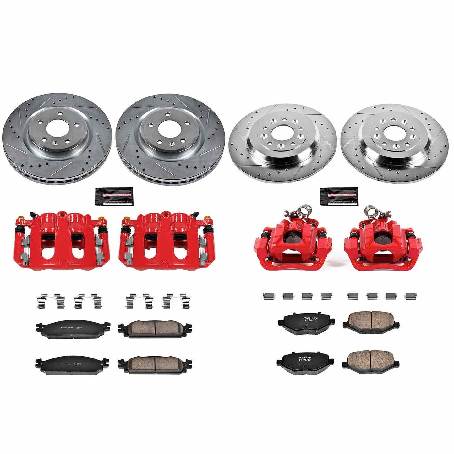 PowerStop Power Stop 10-11 Ford Flex Z23 Evolution Kit w/ Calipers - Front and Rear KC5510A