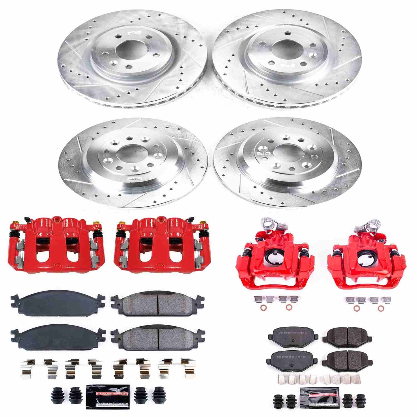 PowerStop Power Stop 2009 Ford Flex Z23 Evolution Kit w/ Calipers - Front and Rear KC5510