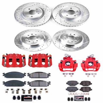 PowerStop Power Stop 2009 Ford Flex Z23 Evolution Kit w/ Calipers - Front and Rear KC5510