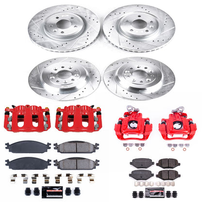 PowerStop Power Stop 2009 Ford Flex Z23 Evolution Kit w/ Calipers - Front and Rear KC5510