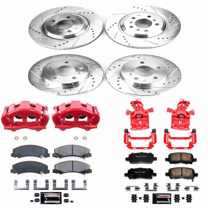 PowerStop Power Stop 12-13 Chevrolet Impala Z23 Evolution Kit w/ Calipers - Front and Rear KC5514