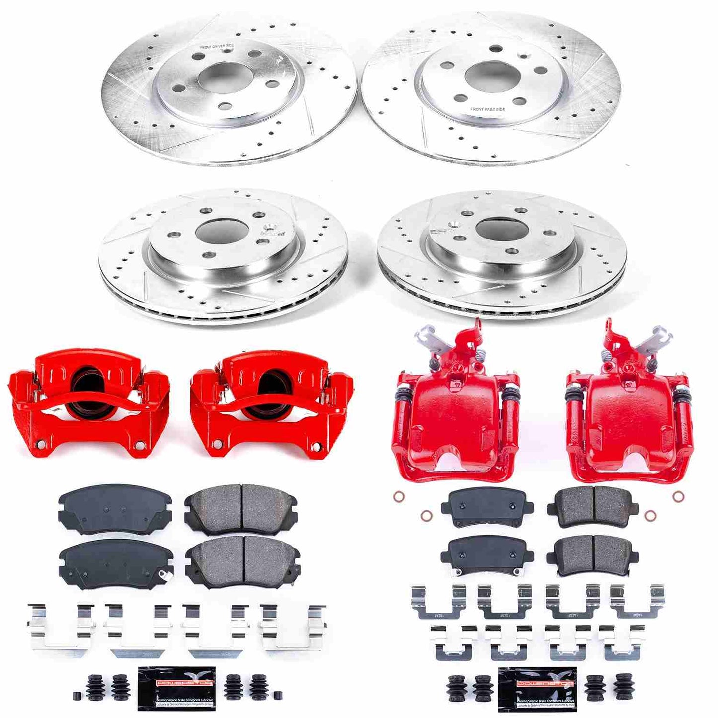 PowerStop Power Stop 12-16 Buick LaCrosse Z23 Evolution Kit w/ Calipers - Front and Rear KC5515