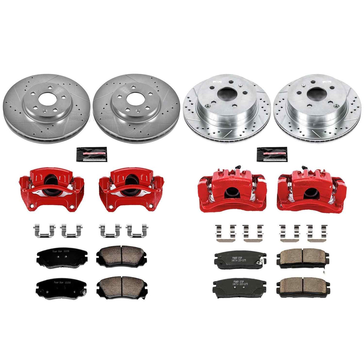 PowerStop Power Stop 10-17 Chevrolet Equinox Z23 Evolution Kit w/ Calipers - Front and Rear KC5516