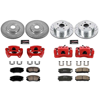 PowerStop Power Stop 10-17 Chevrolet Equinox Z23 Evolution Kit w/ Calipers - Front and Rear KC5516