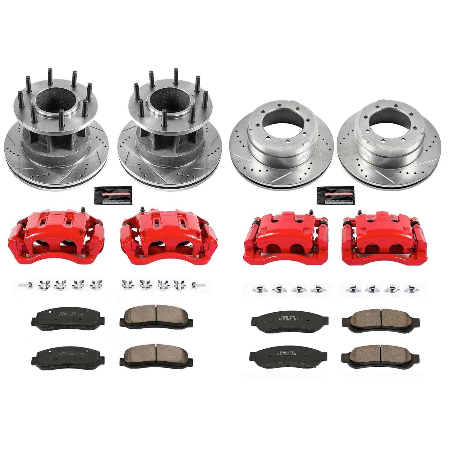 PowerStop Power Stop 10-11 Ford F-350 Super Duty Z23 Evolution Kit w/ Calipers - Front and Rear KC5517