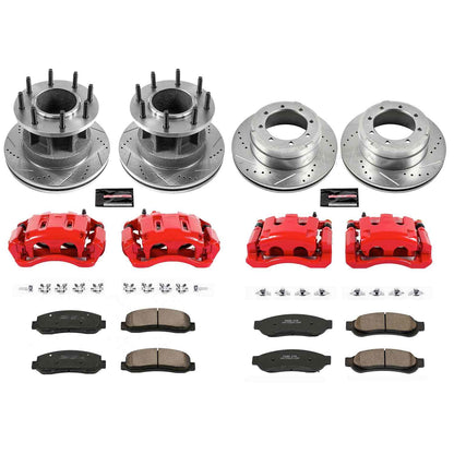 PowerStop Power Stop 10-11 Ford F-350 Super Duty Z23 Evolution Kit w/ Calipers - Front and Rear KC5517