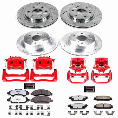 PowerStop Power Stop 08-14 Chevrolet Tahoe Z36 Truck and Tow Kit w/ Calipers - Front and Rear KC5520-36