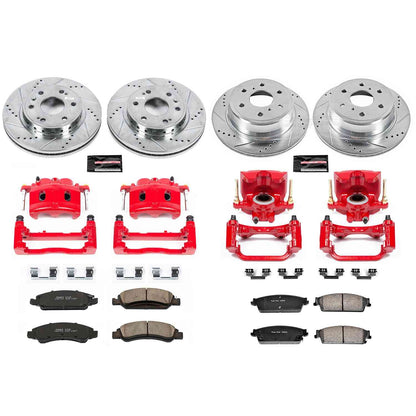 PowerStop Power Stop 08-14 Chevrolet Tahoe Z23 Evolution Kit w/ Calipers - Front and Rear KC5520