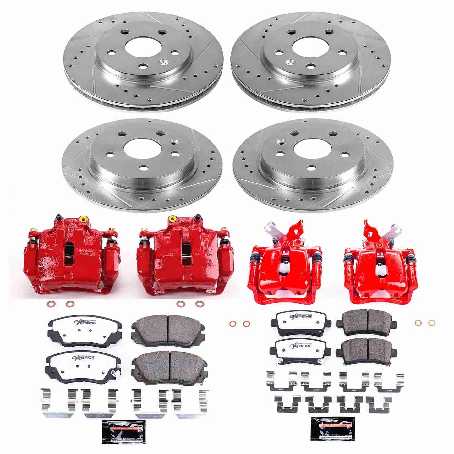 PowerStop Power Stop 12-16 Buick LaCrosse Z26 Street Kit w/ Calipers - Front and Rear KC5523-26