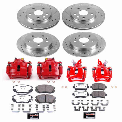 PowerStop Power Stop 12-16 Buick LaCrosse Z26 Street Kit w/ Calipers - Front and Rear KC5523-26