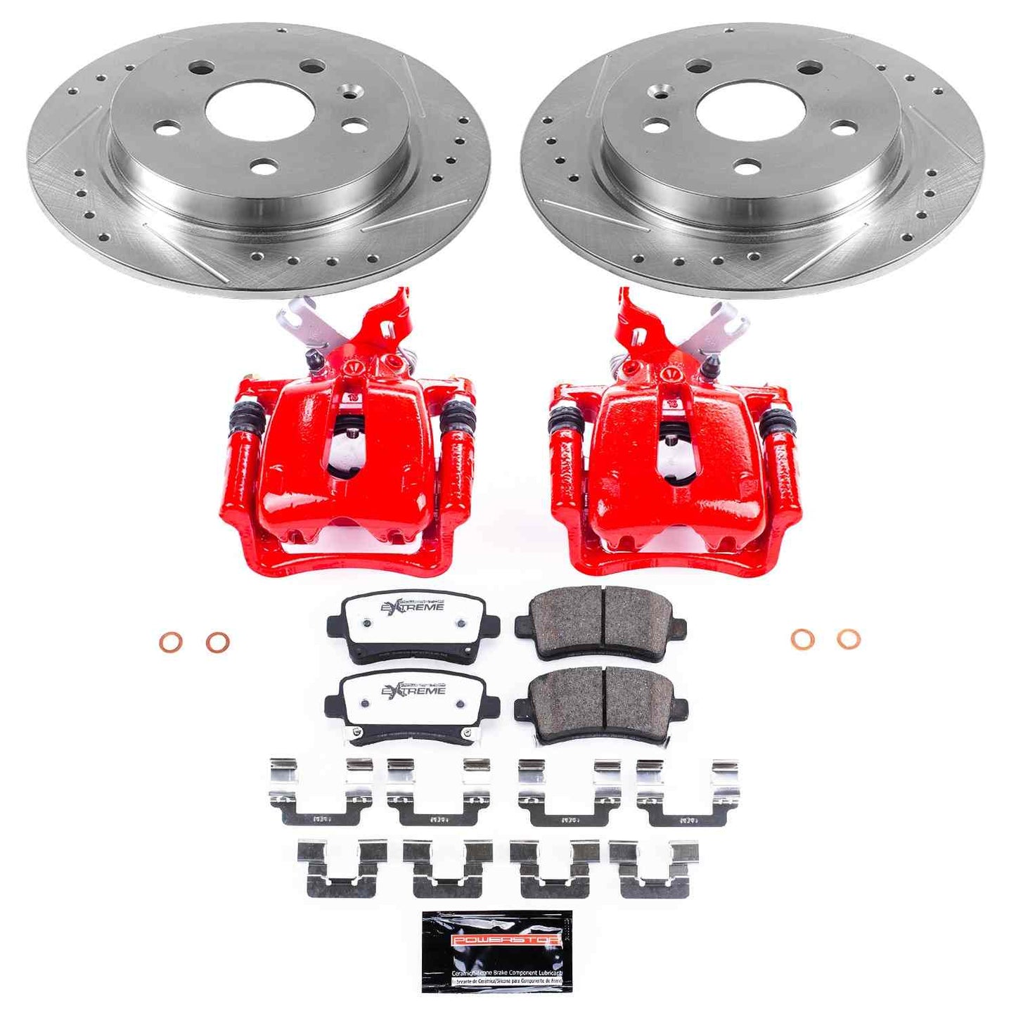 PowerStop Power Stop 12-16 Buick LaCrosse Rear Z26 Street Warrior Brake Kit w/Calipers KC5531-26