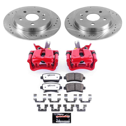 PowerStop Power Stop 14-15 Chevrolet Malibu Rear Z26 Street Warrior Brake Kit w/Calipers KC5531A-26
